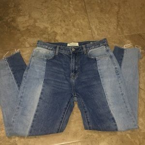 Pacsun two toned mom jeans